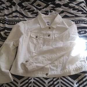 White jean jacket